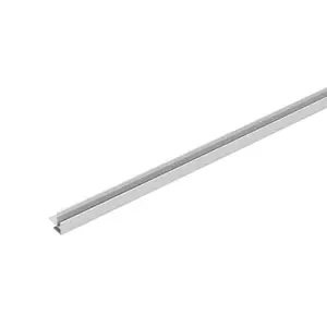 Profilé de finition aluminium "Dumaplast" gris mat 20x2600x20 mm pour dalles PVC