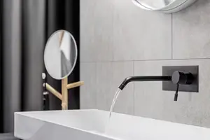 Dalle décorative rigide PVC imitation carreau gris béton