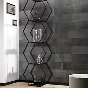 Dalle PVC Dumawall Barnwood 18x120cm metal