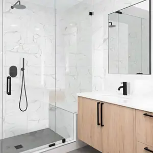 Dalles murales PVC gris brillant GLOSS ECLIPSE 75x45 cm pour pièces humides