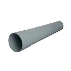 Tuyau de descente FITT – Ø 50 mm – Gris effet acier – 4 m
