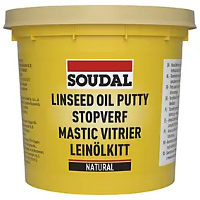 Mastic vitrier non-durcissant Soudal 1kg
