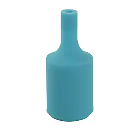 Douille E27 Chacon silicone bleu paon
