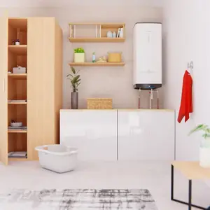 Chauffe-eau électrique plat blanc "Quadris" - 120L