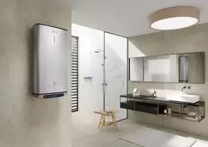 Chauffe-eau électrique plat gris multi positions "Velis Tech Wifi" - 80L