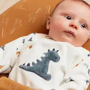 Pyjama chaud Tiga, Stegi &amp; Ops en velours (6 mois)