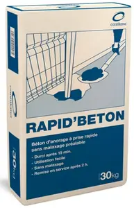 Béton rapide prêt à l'emploi - sac de 30 KG