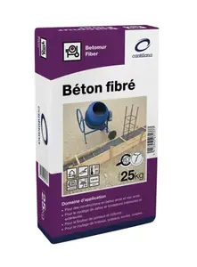 Béton fibré multifonctionnel gris - sac de 25 Kg