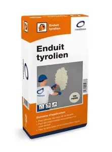 Enduit tyrolien de parement et décoration hydraulique ton pierre - 25 kg