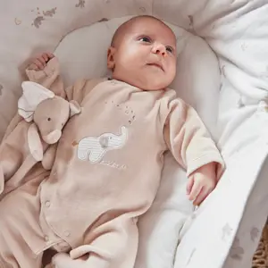Pyjama velours beige Bali, Moka &amp; Snow (dès la naissance)
