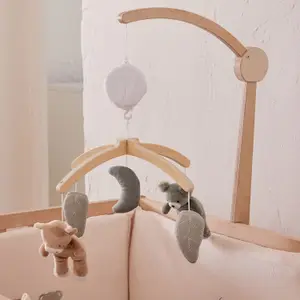 Mobile musical avec bras en bois Orso et Fluffy