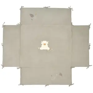 Tapis et tour de parc réversible en Veloudoux (75x95 cm)