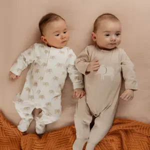 Lot de 3 pyjamas Jersey Eléphants (naissance)