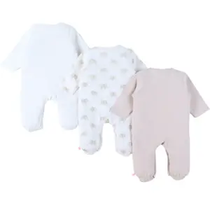 Lot de 3 pyjamas Jersey Eléphants (6 mois)