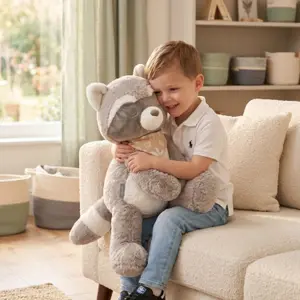 Peluche géante Raku le raton laveur (60 cm)