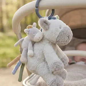 Peluche musicale à suspendre Lino le poney et Bébé (30 cm)