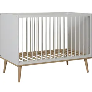 Lit à barreaux Flow White-Oak (120 x 60 cm)