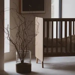 Lit bébé à barreaux Loft Honey Ash (120 x 60 cm)