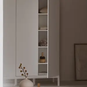 Armoire 2 portes Ashi Crème