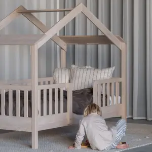 Lit cabane Chalet Naturel (90 x 200 cm)