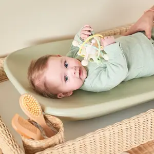 Matelas à langer en mousse Softy vert (70 x 50 cm)