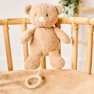 Peluche musicale Teddy Ours Caramel (22 cm)