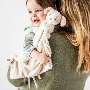 Doudou câlin Teddy Chien Ecru (27 cm)