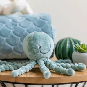 Peluche pieuvre Lapidou Vert de gris (23 cm)