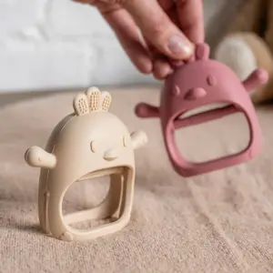 Moufle de dentition Vieux Rose