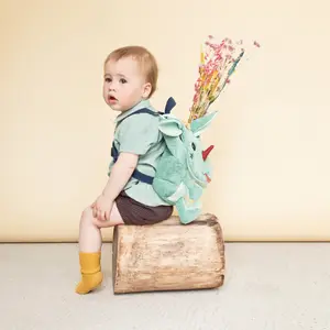 Sac à dos bébé doux Joe le dragon
