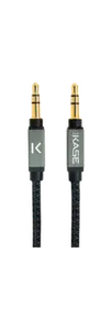 Câble Audio Stereo 3.5mm Jack vers Jack, Argent
