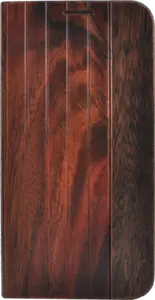 Coque Clapet pour Samsung Galaxy S6 Edge, Bois Naturel de Rosewood