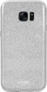 Coque slim pailletée étincelante pour Samsung Galaxy S7 Edge, Argent