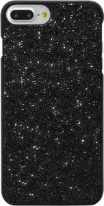 Coque en strass Bling pour Apple iPhone 6 Plus / 6s Plus / 7 Plus / 8 Plus, Noir Minuit