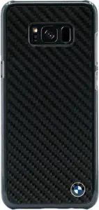 BMW Coque carbone véritable pour Samsung Galaxy S8+, Noir