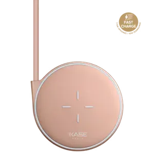 Base de recharge sans fil Qi universelle rapide (7,5/10W), Or Rose
