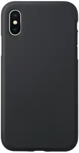 Coque antichoc en gel de silicone doux pour Apple iPhone X/XS, Noir Satin