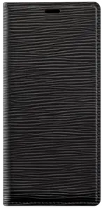 Diarycase 2.0 Coque clapet en cuir véritable avec support aimanté pour Samsung Galaxy S10, Noir Minuit