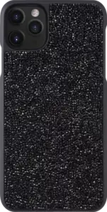 Coque Bling Strass pour Apple iPhone 11 Pro, Noir Minuit