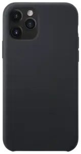 Coque en Gel de Silicone Doux pour iPhone 11 Pro, Noir satin