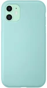 Coque antichoc en gel de silicone doux pour Apple iPhone 11, Vert Brumeux