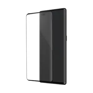 Protection d'écran en verre trempé Bord à Bord Incurvé pour Huawei P40 Pro/Pro+, Noir