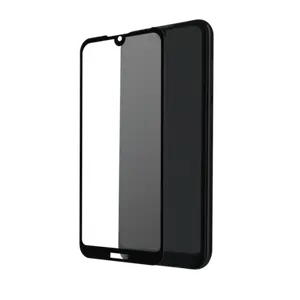 Protection d'écran en verre trempé (100% de surface couverte) pour huawei Y5 2019, Noir