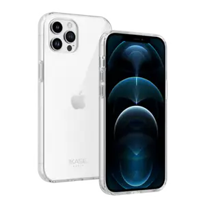 Coque antibactérienne hybride invisible pour iPhone 12/12 Pro, Transparente