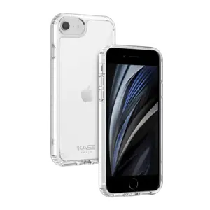 Coque antibactérienne antichoc hybride invisible pour iPhone 6/6s/7/8/SE 2020/SE 2022, Transparente