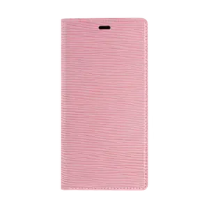 Diarycase 2.0 Coque clapet en cuir véritable avec support aimanté pour Apple iPhone 12/12 Pro, Rose Pastel