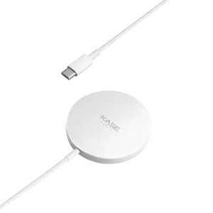 Chargeur sans fil rapide magnétique (15W), Blanc argent