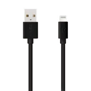 Câble Lightning certifié MFi Apple Charge Speed 3A charge/ sync (3M), Noir de jais