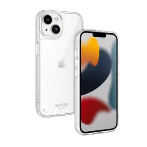 Coque antibactérienne antichoc hybride invisible pour Apple iPhone 13 mini, Transparente