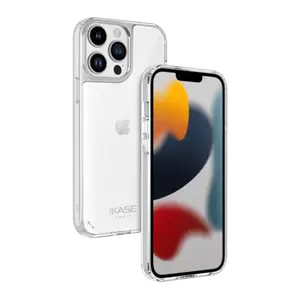 Coque antibactérienne antichoc hybride invisible pour Apple iPhone 13 Pro Max, Transparente